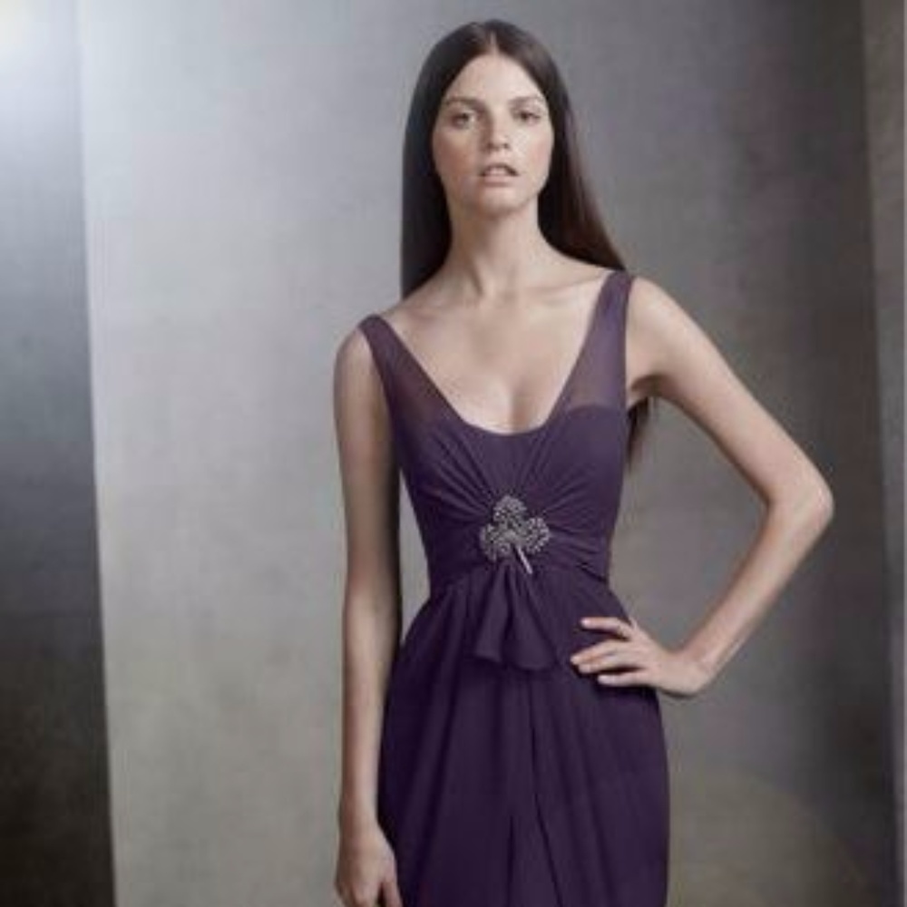 {Vera Wang} Purple Chiffon Gown [4]
